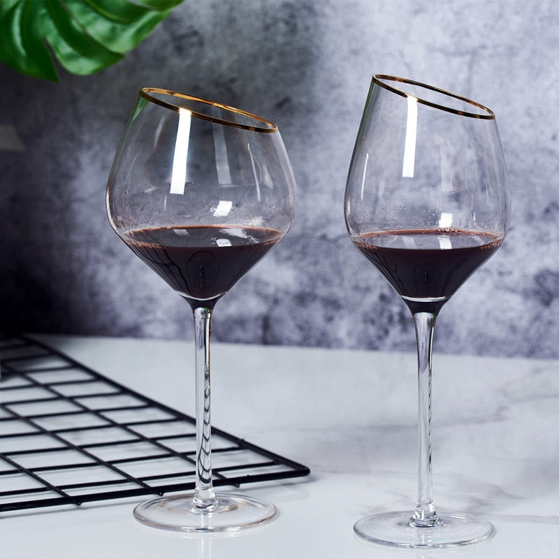 Creative Dream Oblique Mouth Red Wine Glass