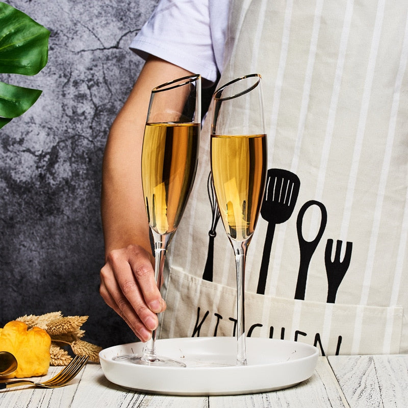 Creative Dream Oblique Mouth Red Wine Glass