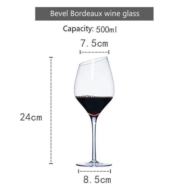 Creative Dream Oblique Mouth Red Wine Glass