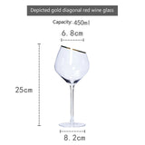 Creative Dream Oblique Mouth Red Wine Glass