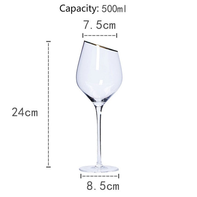Creative Dream Oblique Mouth Red Wine Glass