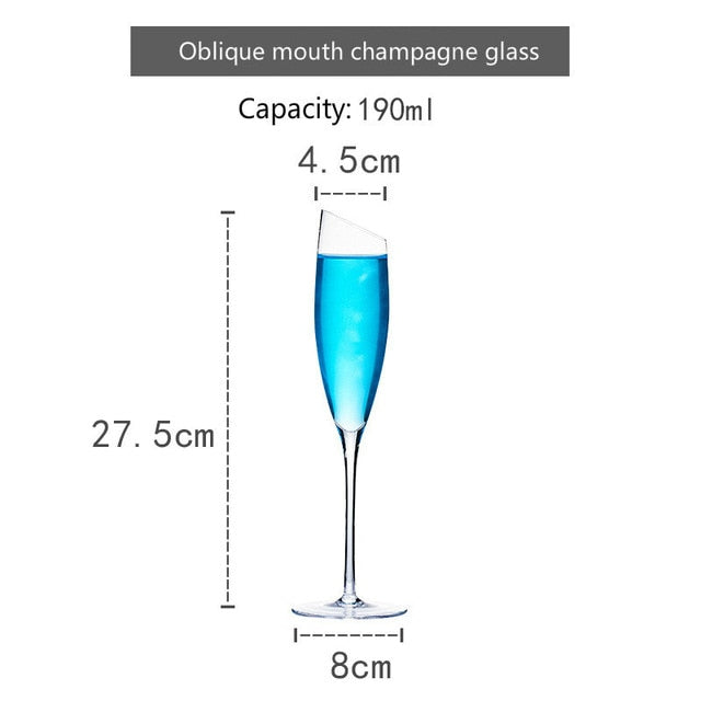 Creative Dream Oblique Mouth Red Wine Glass