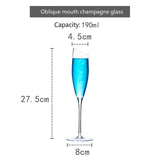 Creative Dream Oblique Mouth Red Wine Glass