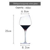 Creative Dream Oblique Mouth Red Wine Glass